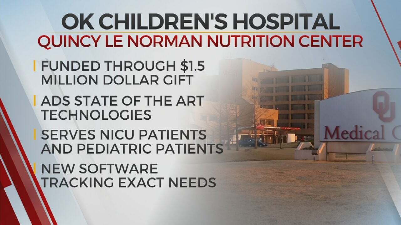 Oklahoma Children's Hospital At OU Health Opens State Of The Art Nutrition Center