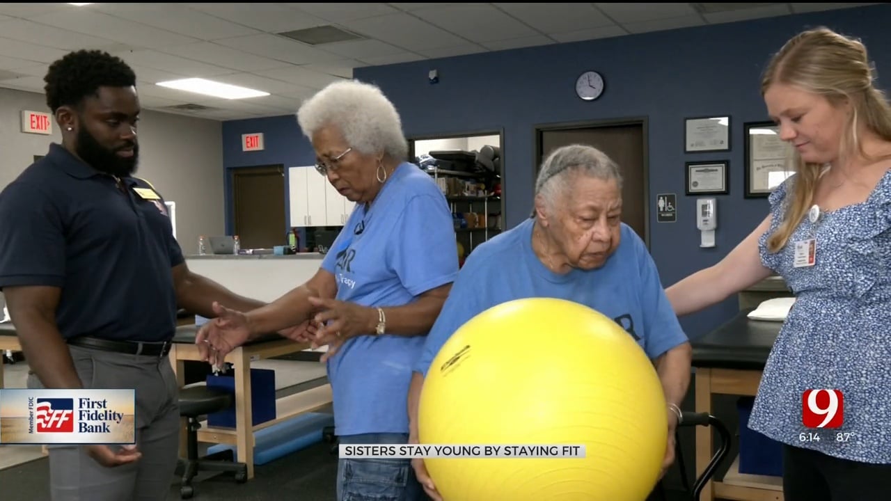 2 Sisters in Their 90s Workout Together To Stay Healthy