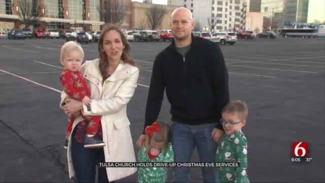 Downtown Tulsa Church Holds Drive-Up Christmas Eve Services 