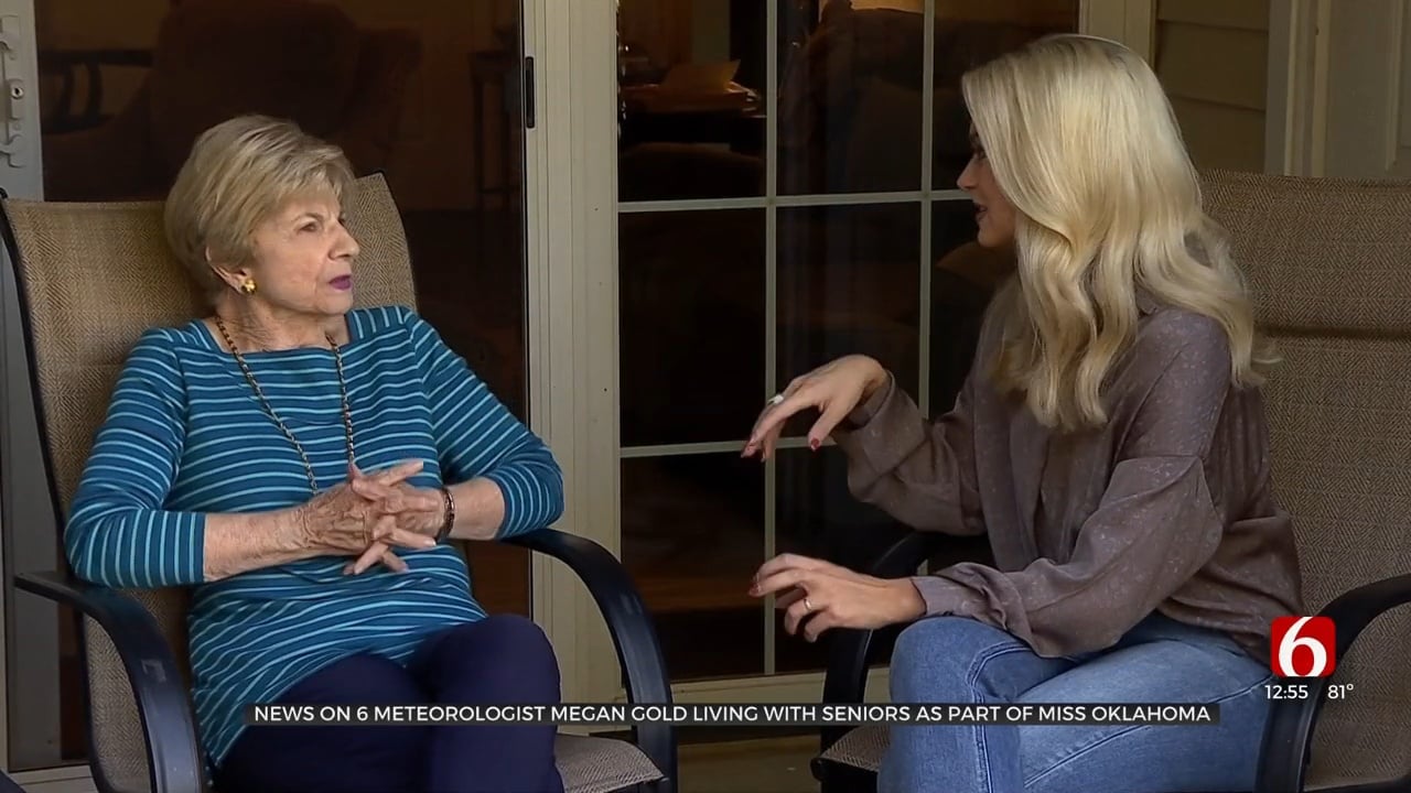 News On 6 Meteorologist Megan Gold Living With Seniors As Part Of Miss Oklahoma
