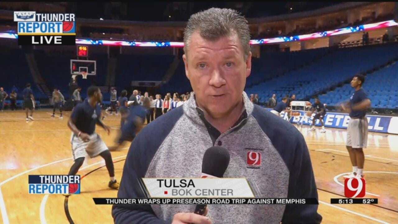 Thunder Prepare For Preseason Game In Tulsa Against Grizzlies