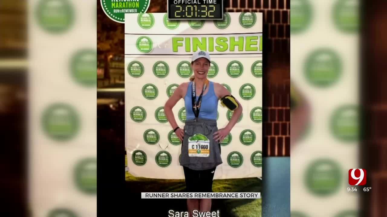 Despite Injury, Oklahoma Woman Showing Up To Support Memorial Marathon Runners