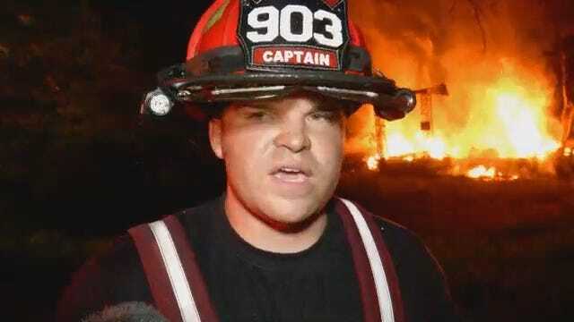 WEB EXTRA: Turley Fire Department Captain Ben Hatcher Talks About Fire