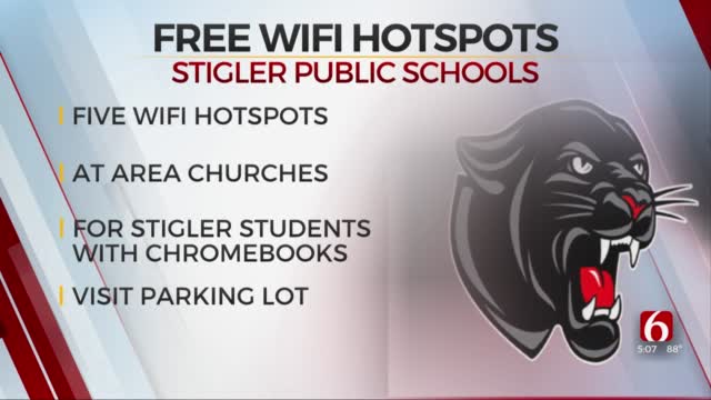 Stigler Public Schools Installs WiFi Access Points At Area Churches For Students