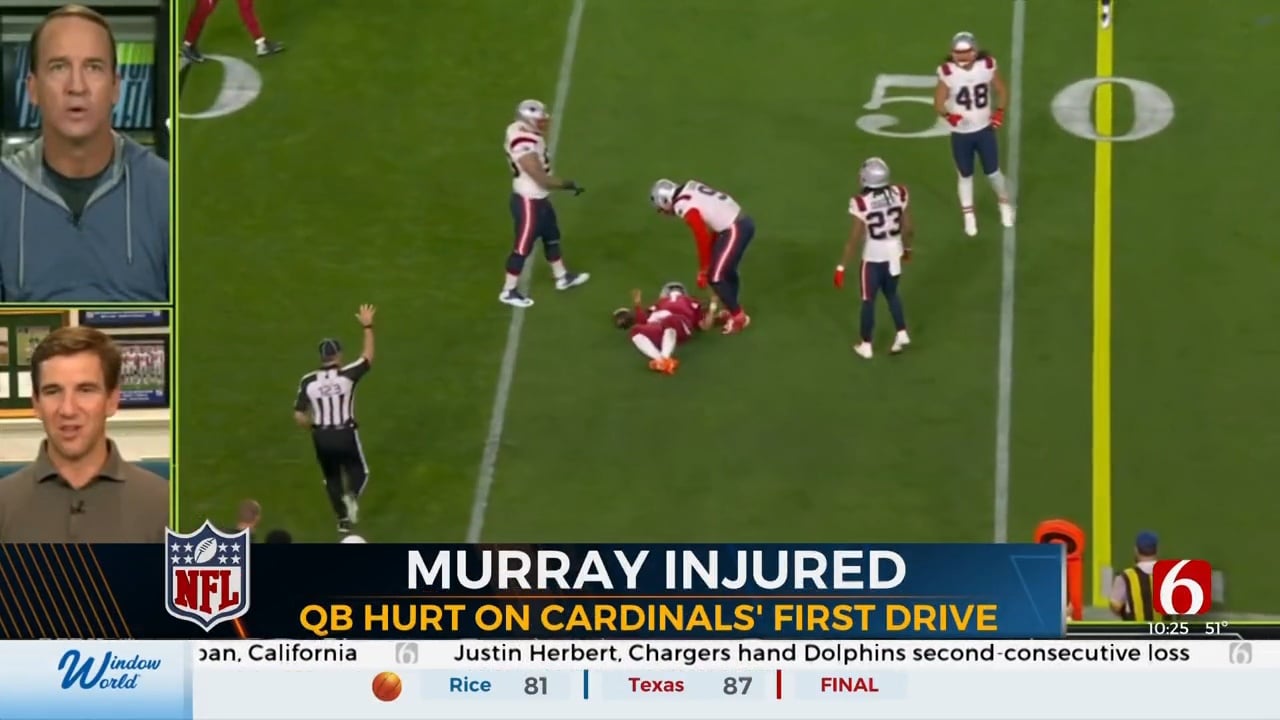 Former OU Star, Arizona QB Kyler Murray Injured During Game Against Patriots