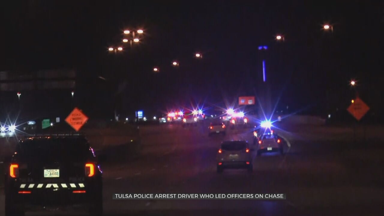 1 In Custody After Early-Morning Chase With Tulsa Police 