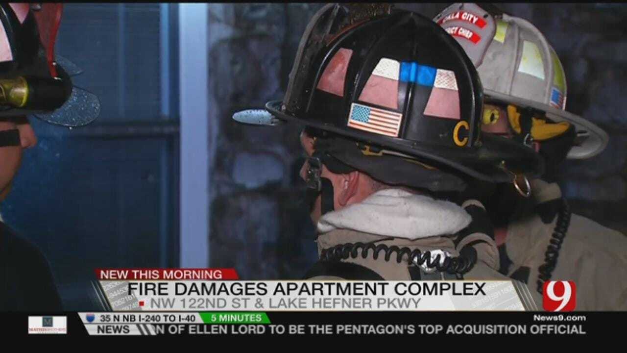 OKC Fire Battles NW OKC Apartment Fire Early Tuesday