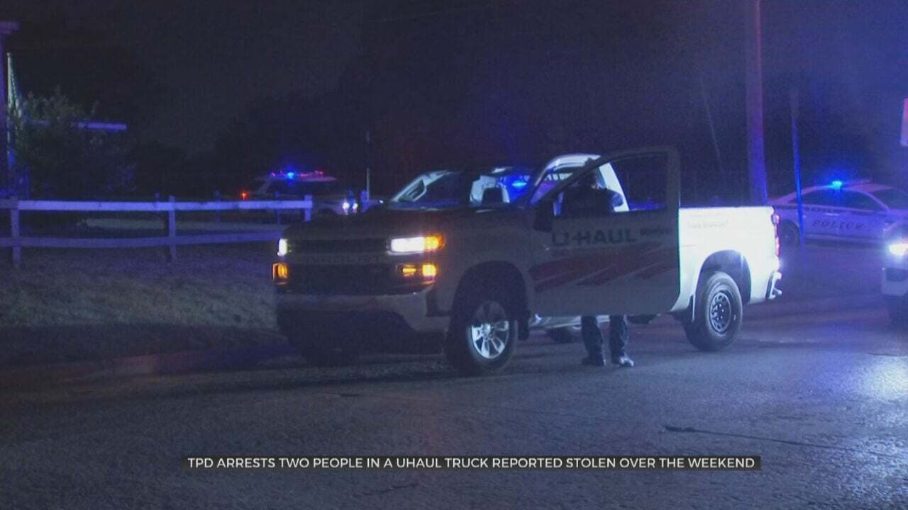 Tulsa Police Arrest 2 Accused Of Driving Stolen U-Haul Truck 