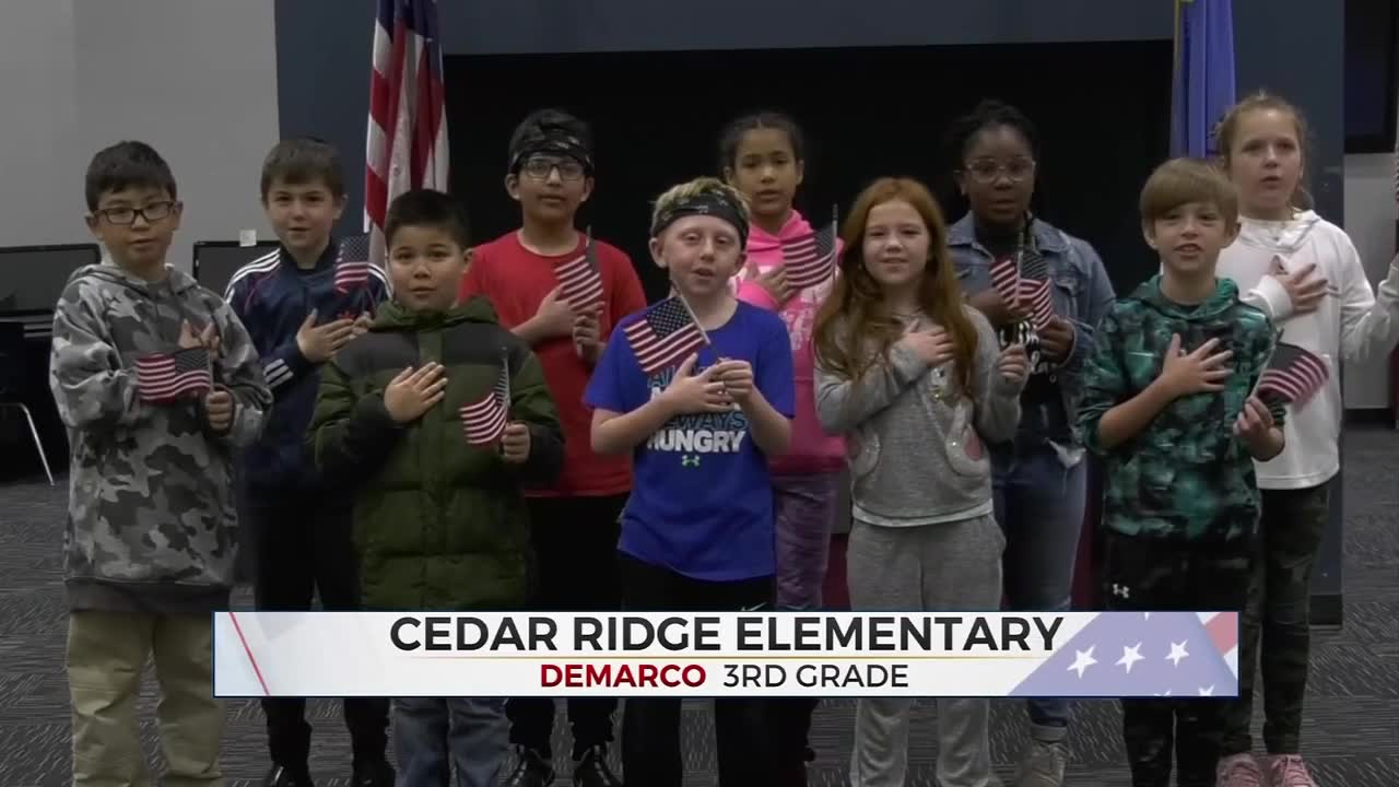Daily Pledge: Ms. Demarco's Class From Cedar Ridge Elementary
