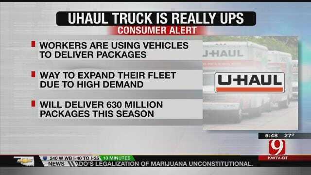 UPS Drivers Using U-Haul Trucks To Deliver Packages