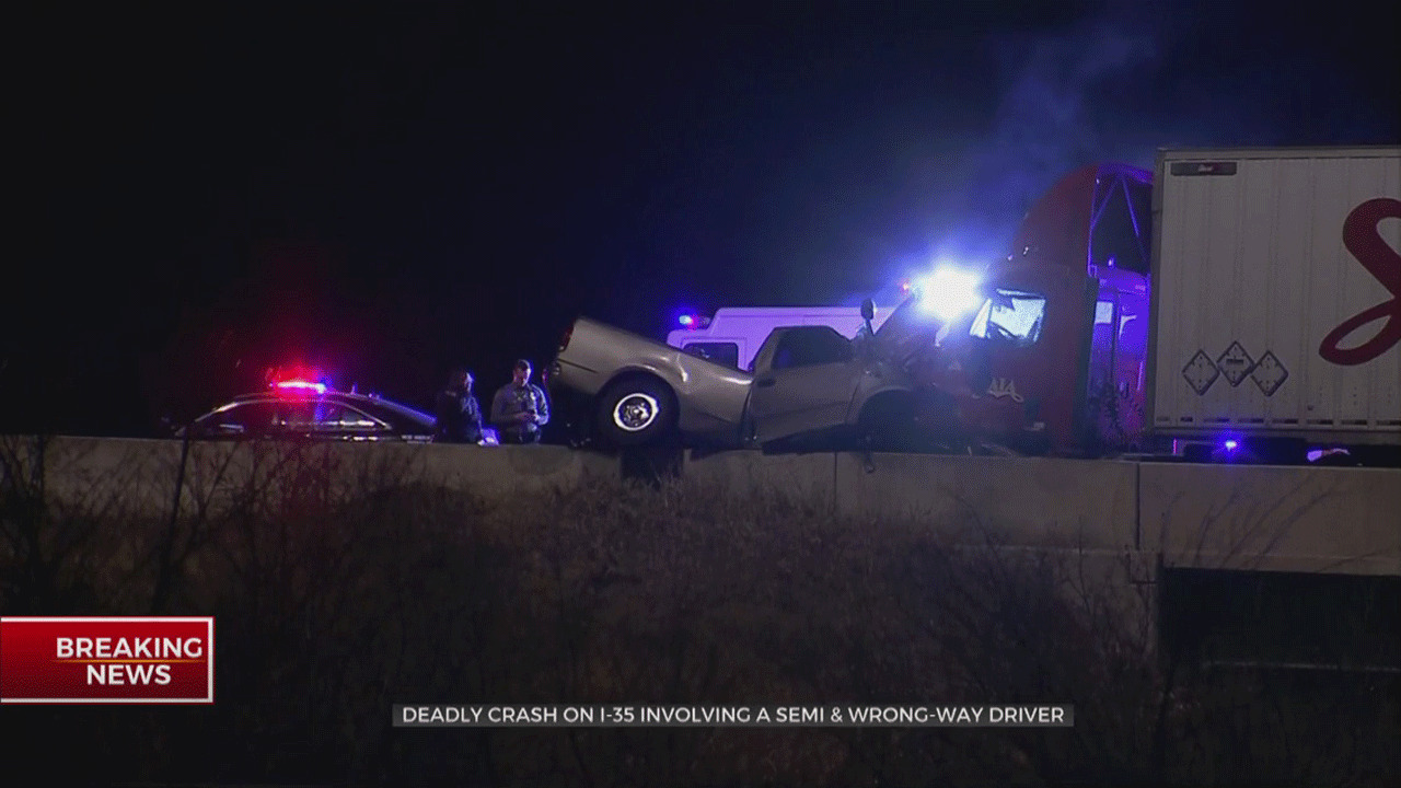 OHP: 1 Person Killed In Wrong-Way Crash Along I-35