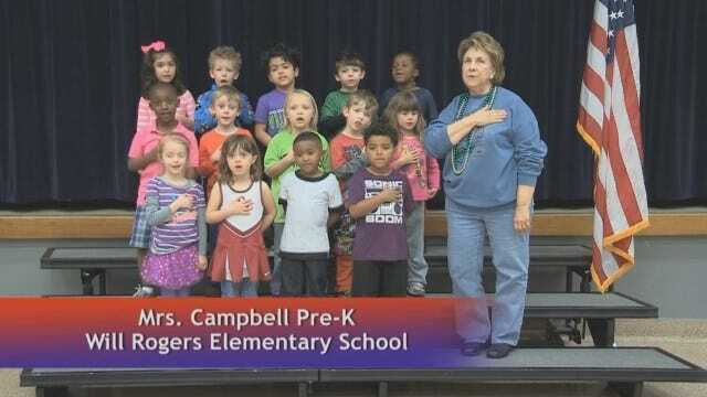 Mrs. Campbell's Pre-K class at Will Rogers Elementary School