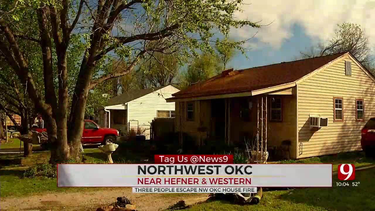 House Fire In NW Oklahoma City Hospitalizes 1 From Smoke Inhalation