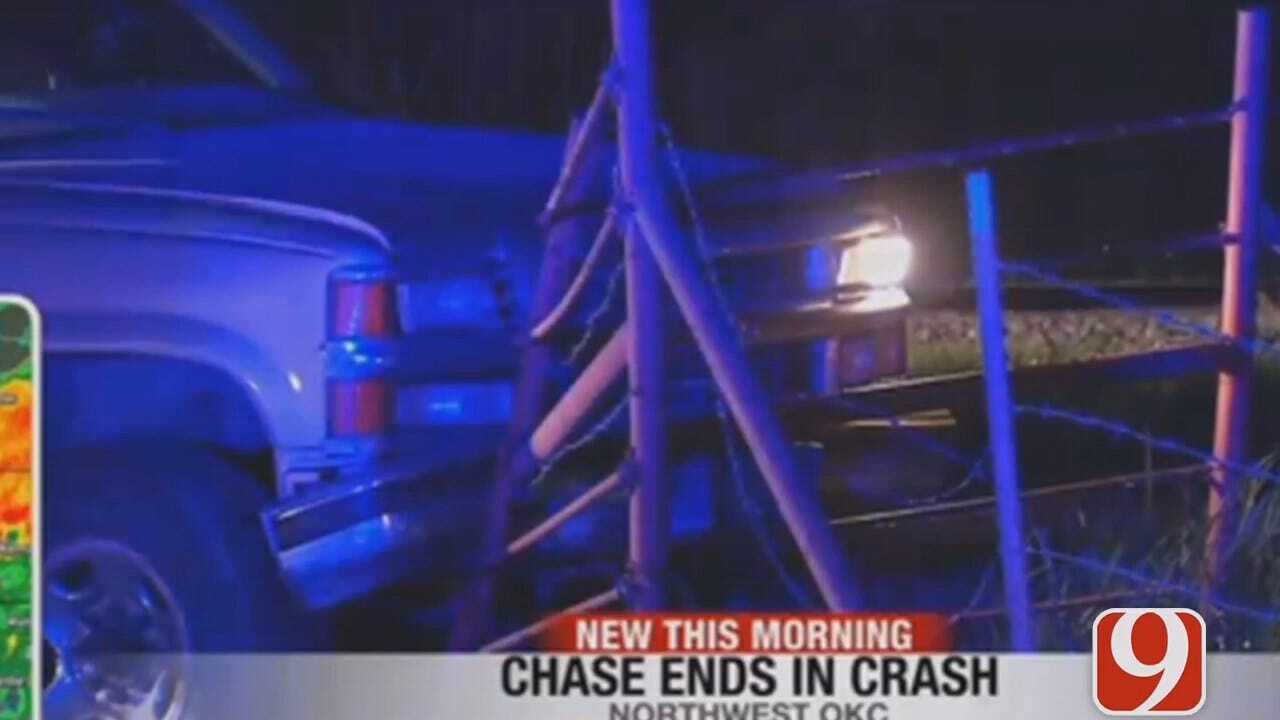 WEB EXTRA: High Speed Chase Ends In Crash In OKC Metro