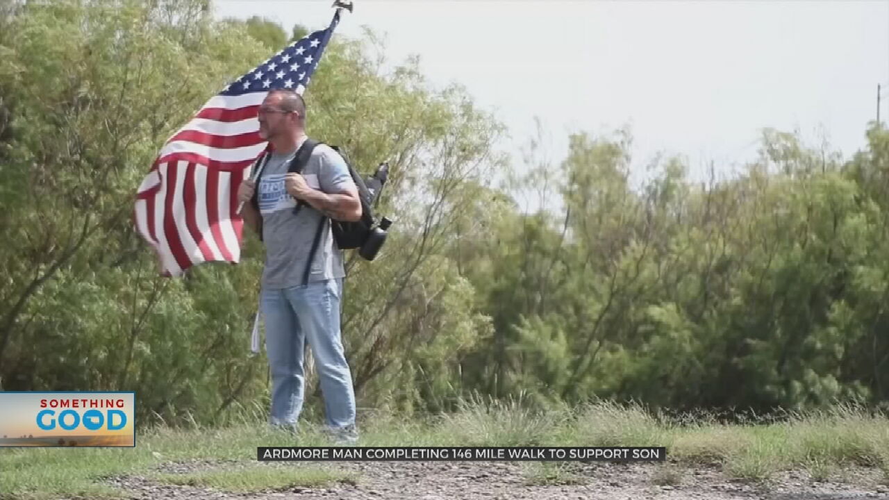 Watch: Ardmore Man Walking 146 Miles In Support Of Son Completing Marine Training