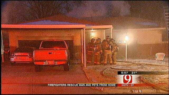 Crews Battle Fire At SW OKC House For Second Time In Two Days