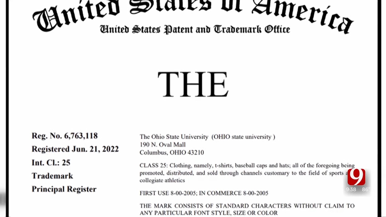 Ohio State University Owns Trademark To The Word 'The'