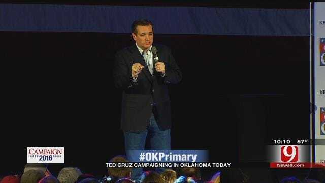 Ted Cruz Makes Campaign Stop In OKC Before Super Tuesday