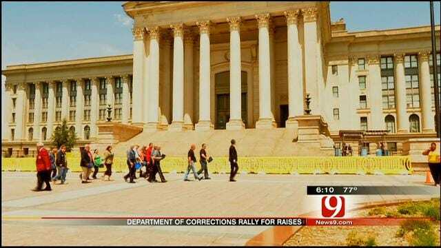 Oklahoma DOC Workers March On Capitol Over Lack Of Pay Raise