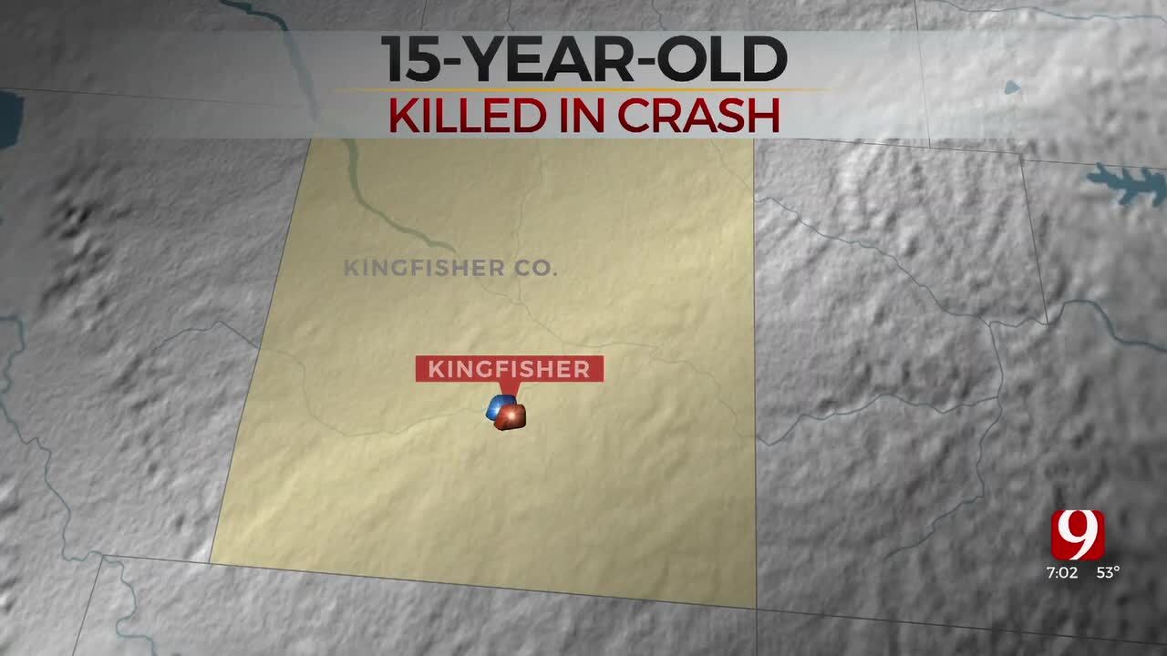 15-Year-Old Dies After Crash Near Kingfisher