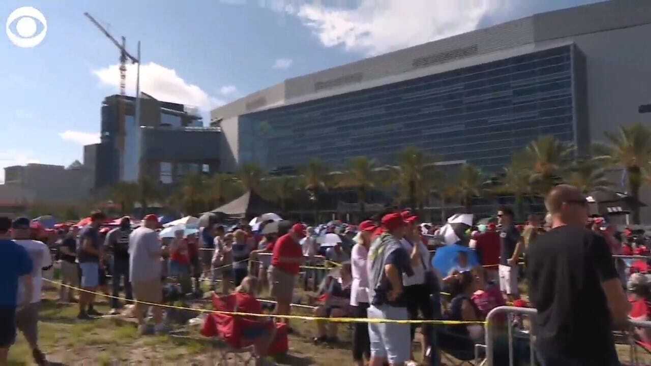 WATCH: Crowds Gather Hours Before President Trump Officially Launches 2020 Campaign