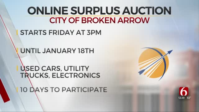 City Of Broken Arrow Holding Online Surplus Auction