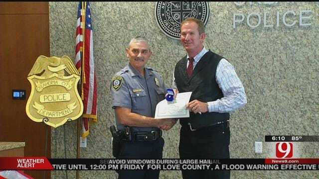 Officer Honored For More Than 3 Decades Of Service With OCPD
