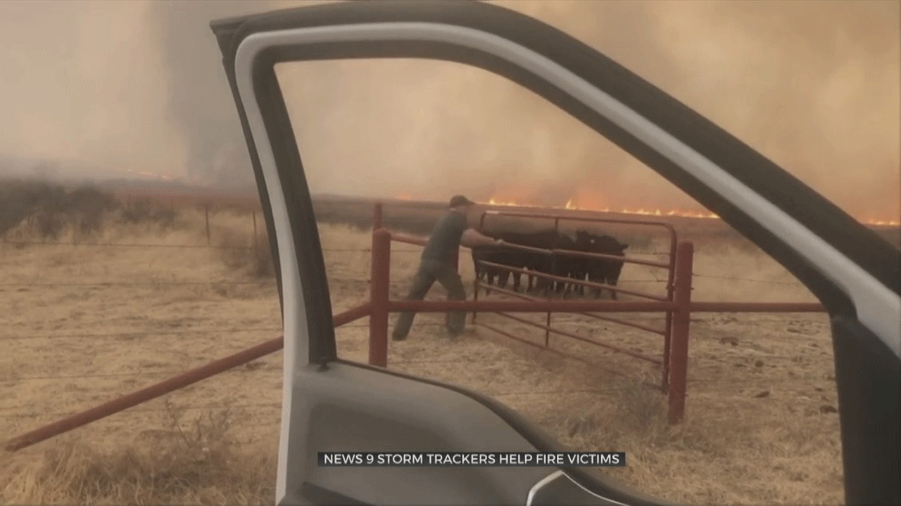 Wildfires Cause Evacuations In Western Oklahoma, News 9 Trackers Help