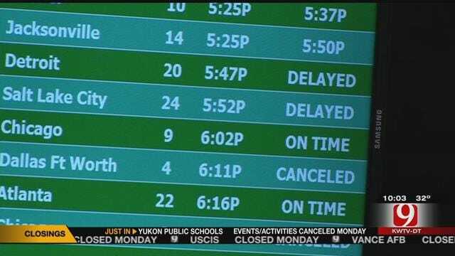 Weather Causes Delays, Cancellations at Will Rogers World Airport