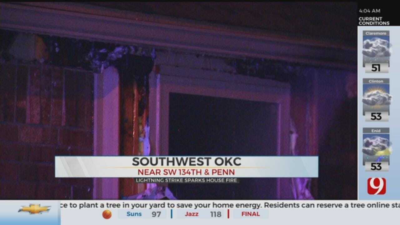 Lightning Strike Sparks House Fire In SW OKC