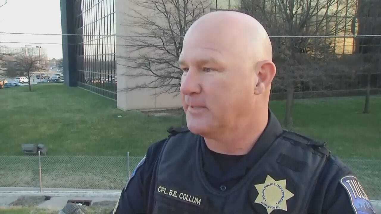 WEB EXTRA: Tulsa Police Cpl. Brian Collum Talks About The Crash