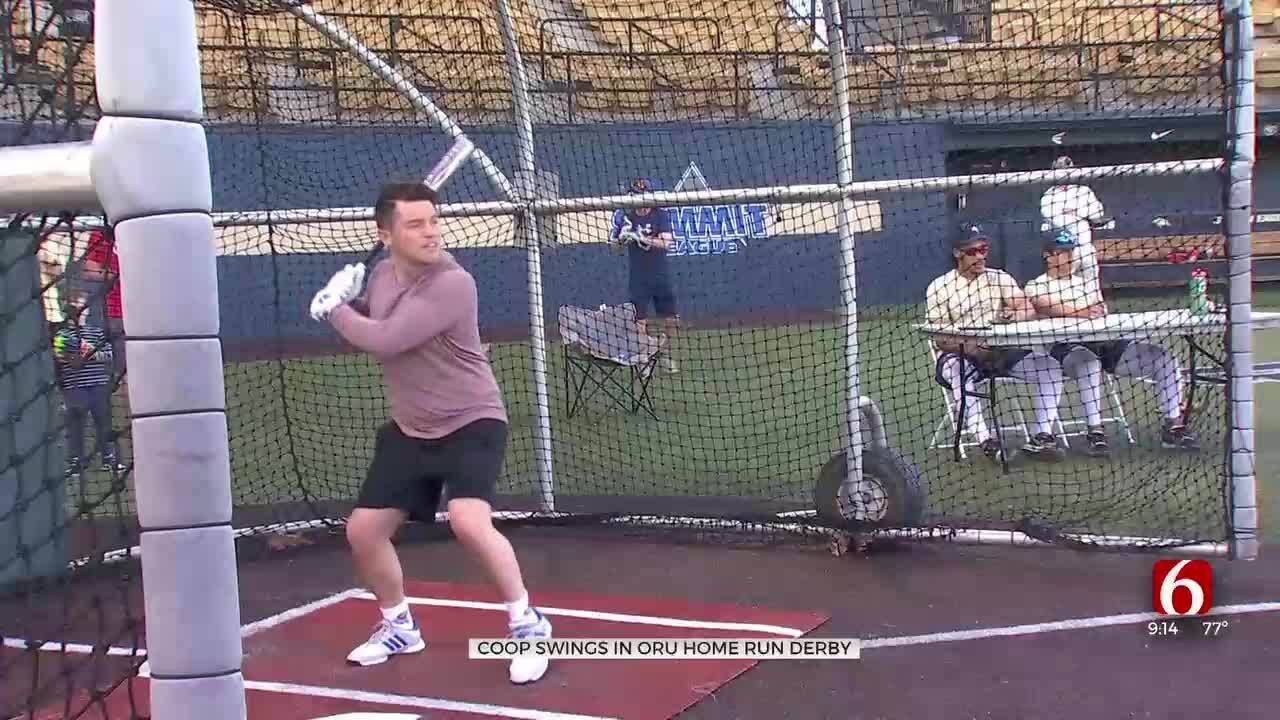 News On 6’s Jonathan Cooper Swings For The Fences In ORU Home Run Derby