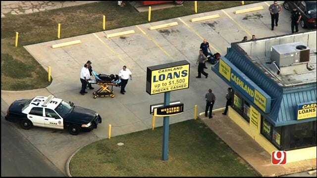 WEB EXTRA: SkyNews 9 Flies Over Armed Robbery At NW OKC Check Cashing Business