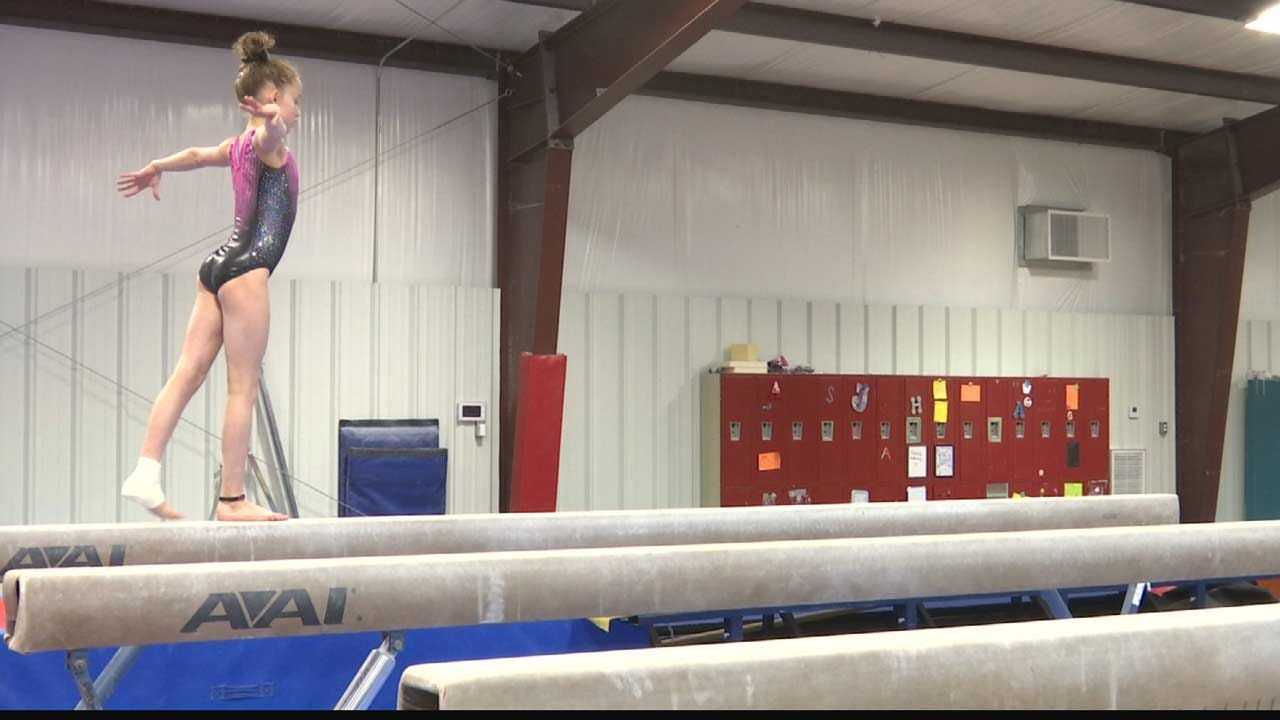 13-Year-Old Tulsa Gymnast Goes 'Hands-Free' After Elbow Surgery