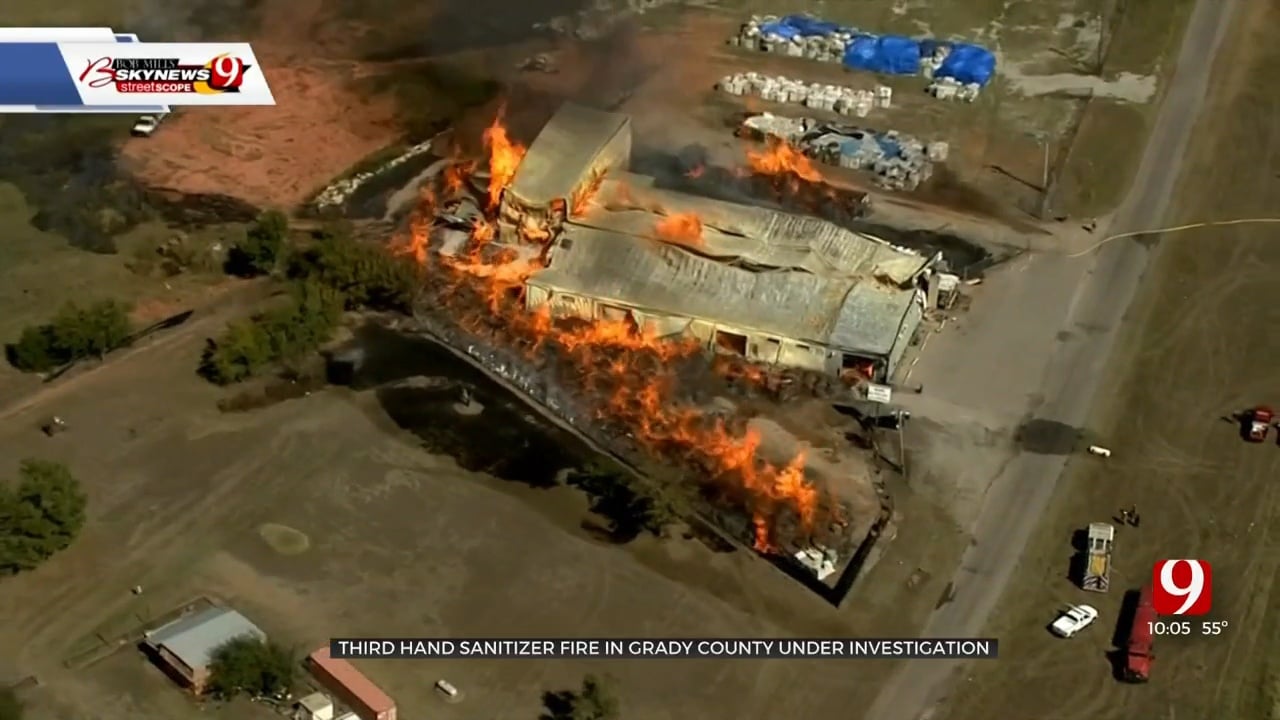 Another Grady Co. Facility Full Of Hand Sanitizer Burns Down  