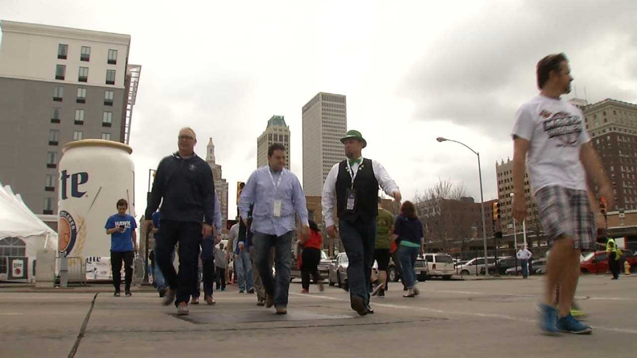 Excitement Grows As Basketball Fans Invade Tulsa