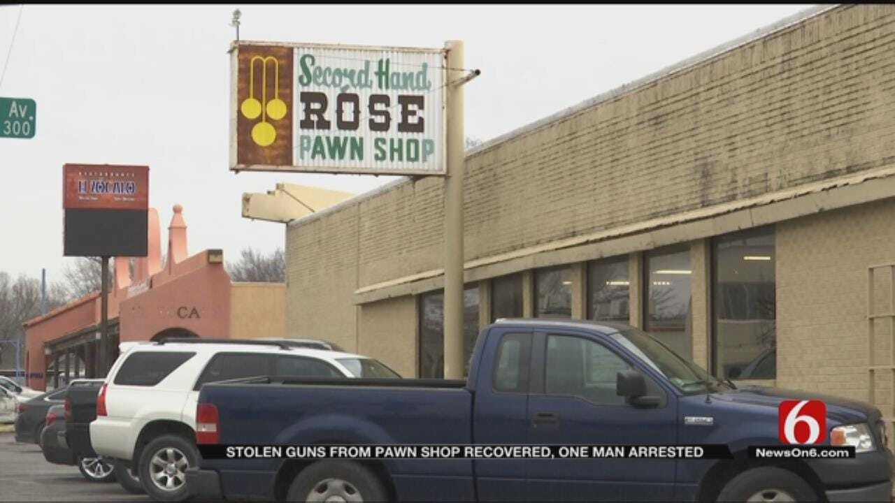 Tulsa Police Recover Stolen Guns, Arrest Suspect In Pawn Shop Robbery