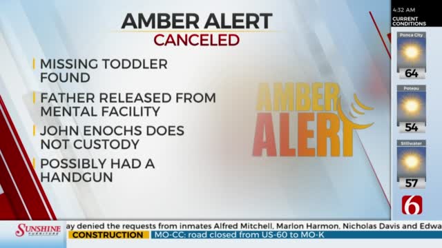 Amber Alert Canceled For McIntosh Co.18-Month-Old Girl