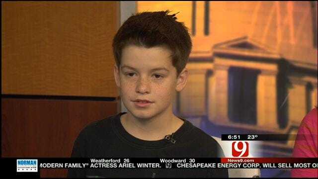 Edmond Boy, 12, Celebrates 12/12/12 Birthday At News 9