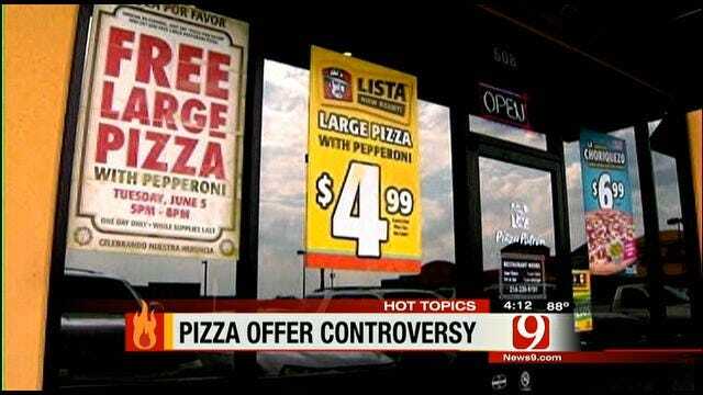 Hot Topics: Pizza Deal For Speaking Spanish