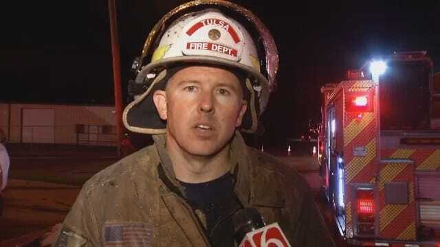 WEB EXTRA: Tulsa Fire Captain Jeremy Moore Talks About Church Fire