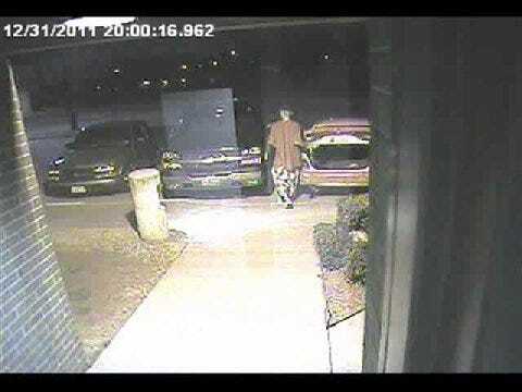 Surveillance Camera Catches Video Of Car Burglary Suspect