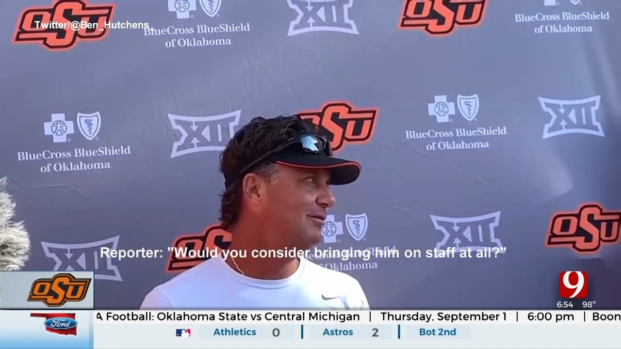 Mike Gundy Comments On Cale Gundy's Departure From OU