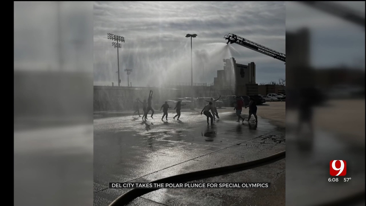 Del City Takes Polar Plunge For Special Olympics