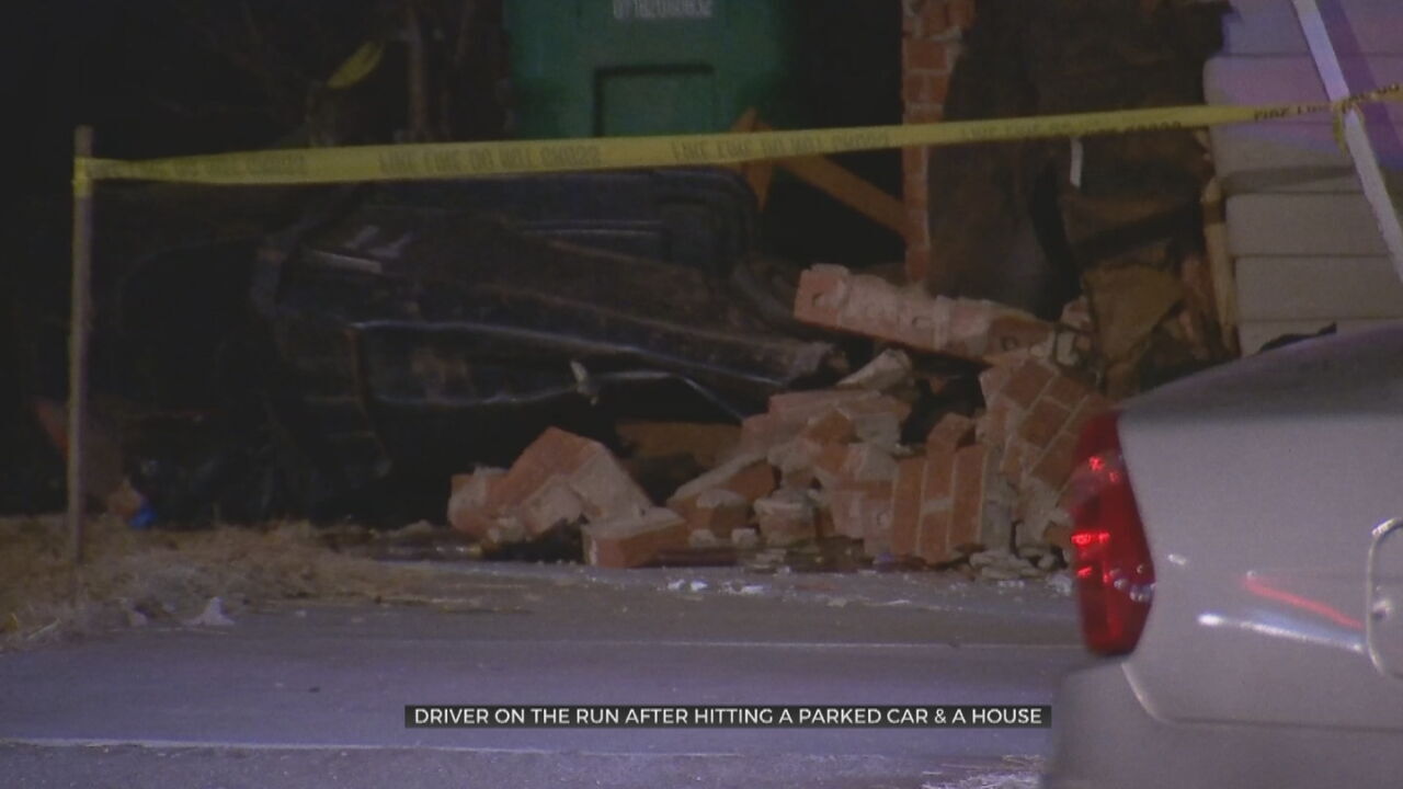 Police Search For Driver Who Crashed Into Parked Car, House Overnight 