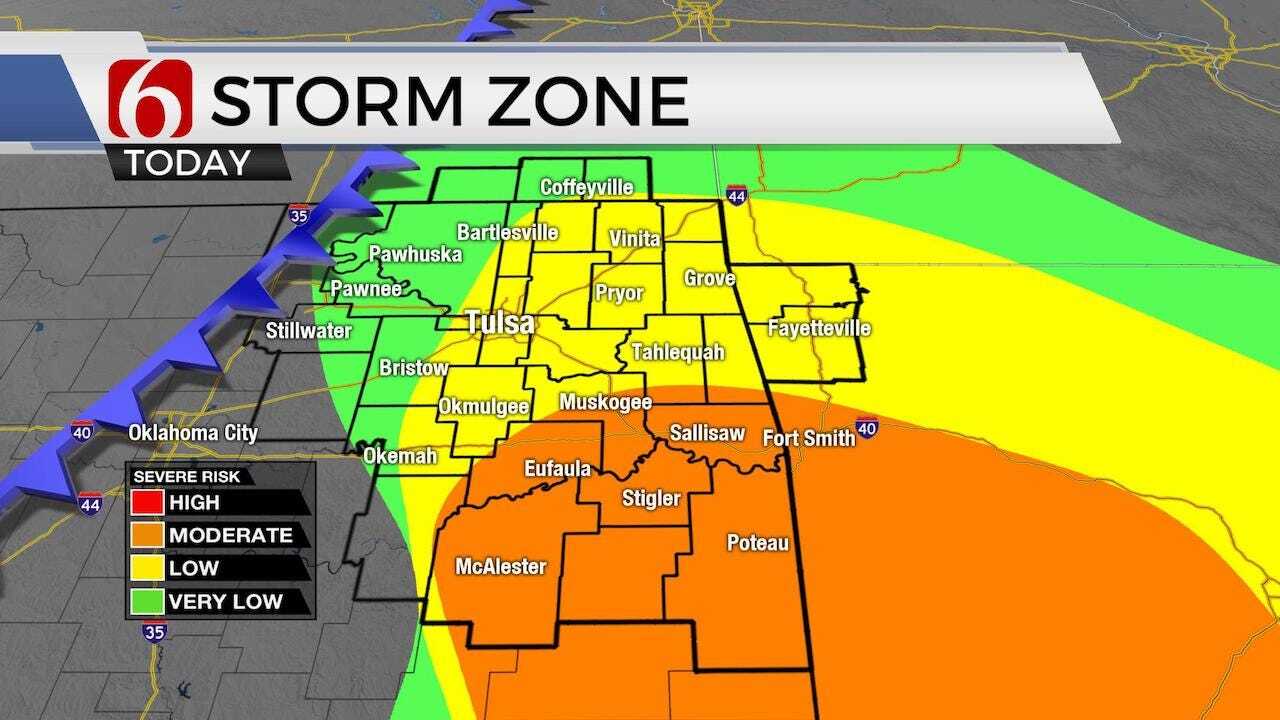 Storms, Severe Weather Risks Friday For Green Country