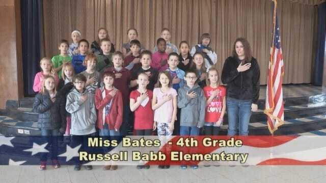 Miss Bates' 4th Grade Class at Russell Babb Elementary School