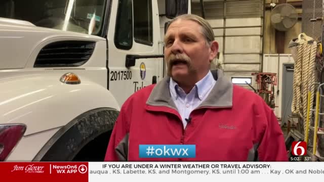 City Of Tulsa Crews Begin Preparations For Possible Icy Roads 
