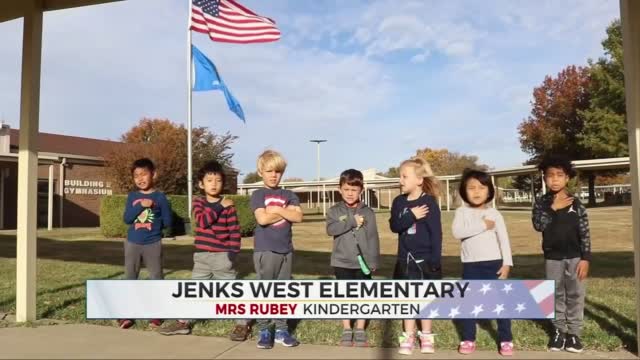 Daily Pledge: Jenks West Elementary