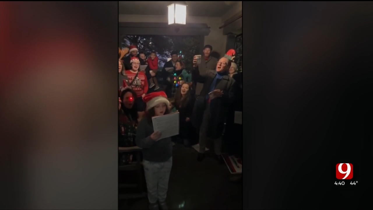 Carolers Join Together To Sing BC Clark Christmas Jingle
